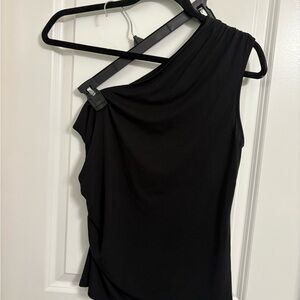 Black One-Shoulder Top